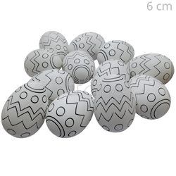 Ovos de Páscoa de Plástico 12 unid. - Ref. GK - 01