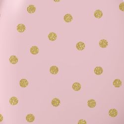 Papel Chumbo 8 x 7,8 cm - 300 unid. Poá Glitter Rosa/Ouro