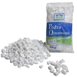 Pedra Ornamental Branca 5kg