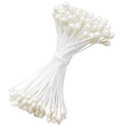 Pistilo Barbante  200 unid. Branco Perolado Ref. 614