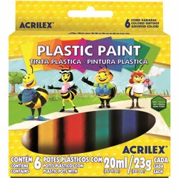 Plastic Paint - 6 unidades - Acrilex
