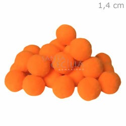 Pom Pom Solto 14 mm - 100 unid. -  Laranja 523