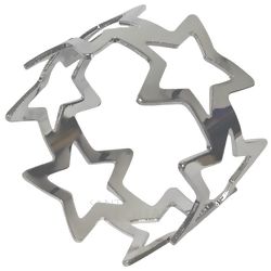 Porta-guardanapo Ref. MH-04 Estrela Prata