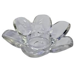 Porta-Vela em Vidro Flor Ref. XJ - 110