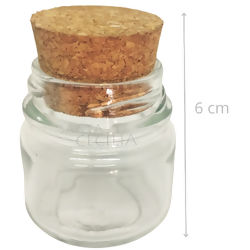 Potinho para Lembrancinha - Redondo com Tampa Rolha 40ml