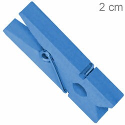 Pregador Mini 2 cm - Ref. 25 - 50 unid.  Azul