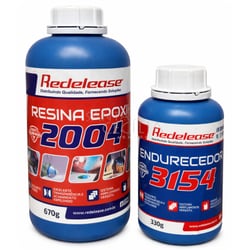 Resina Epoxi 2004 Baixa Viscosidade 670gr - Endurecedor 3154 - 330gr