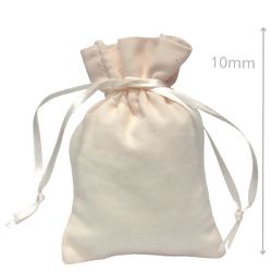 Saquinho de Tecido Algodão Cru 7 x 10 cm - 10 unidades