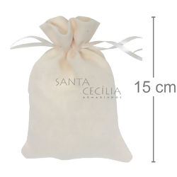 Saquinho de Tecido Algodão Cru 10 x 15 cm - 10 unidades