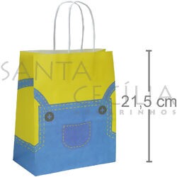 Sacola de Papel G 21x17x8cm - Decorada Modelos Diversos