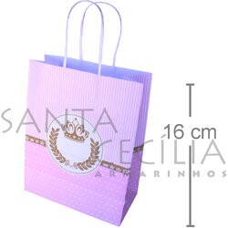 Sacola de Papel P 16x13x8cm Decorada - Modelos Diversos