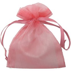 Saquinho em Organza 9,5 x 12 cm - 10 unidades - Goiaba