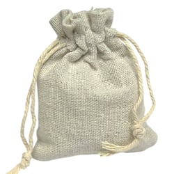 Saquinho de Tecido Natural 10 unid. 7x9cm - Ref. A23-1
