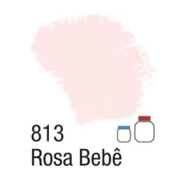 Tinta Acrílica Fosca 37ml 813 Rosa Bebê