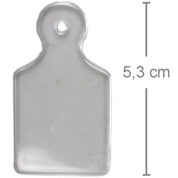Tábua de Carne Plástica Transparente Pequena - 10 unid - Lembrancinha Chá de Cozinha