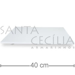 Tabuleiro para Bolo Retangular em MDF - 30 x 40 cm - Branco