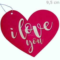 Etiqueta Tag Coração I Love You 12 unid. - Ref. ETG00013