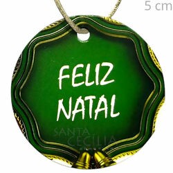 Etiqueta Tag Redonda Feliz Natal 10 unid. - Ref. 04/019
