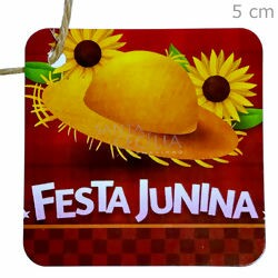 Etiqueta Tag Festa Junina 5cm - 10 unid. - Ref. TAG08-003