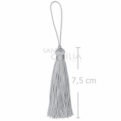 Tassel Pingente de Seda 10 unid - Prata 300