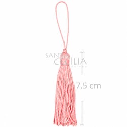 Tassel Pingente de Seda 10 unid - Rosa Claro 335