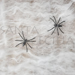 Enfeite para Halloween - Teia de Aranha Branca
