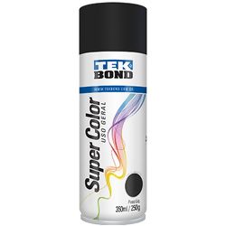 Spray Tekbond Uso Geral 350ml. - Preto Fosco