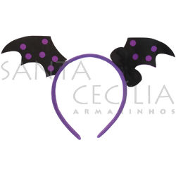Tiara Asa de Morcego - Roxa
