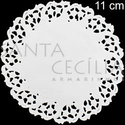 Toalha Rendada de Papel Branca 11 cm - Mod. 110 - 100 unidades