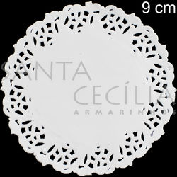 Toalha Rendada de Papel Branca 9 cm - Mod. 91 - 24 unidades