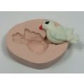 Molde de Silicone - Pássaro de lado Ref. 018