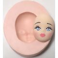 Molde de Silicone - Rosto de Dama Pequeno Ref. 068