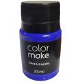 Tinta Facial Líquida 35 ml Diversas Cores Cores:Azul