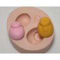 Molde de Silicone - 2 Sapatinhos Ref. 112