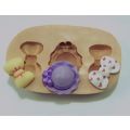 Molde de Silicone - Chapéu e Laços Ref. 135