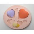 Molde de Silicone - Kit Corações Mini 1 Ref. 206