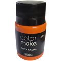 Tinta Facial Líquida 35 ml Diversas Cores Cores:Laranja