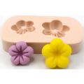 Molde de Silicone - 2 Flores com Marcação Ref. 424