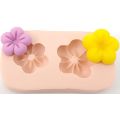 Molde de Silicone - 2 Flores com Marcação Ref. 424