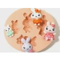 Molde de Silicone - Coelhinhas Mini Ref. 523
