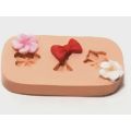 Molde de Silicone - Flores e Laço Ref. 535