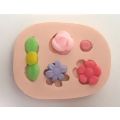 Molde de Silicone - Kit 5 Flores Ref. 536