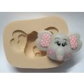 Molde de Silicone - Cara de Elefante Ref. 822