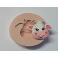 Molde de Silicone - Cara de Vaquinha Pequena Ref. 844