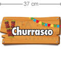 Placa de Sinalização Junina - Churrasco 23010930