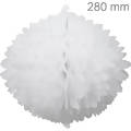 Bola Pom Pom de Papel de Seda 280mm - Ref. 174 - Branco