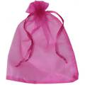 Saquinho em Organza 13 x 18 cm - 10 unid. Pink