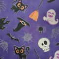 TNT Estampado - Happy Halloween Roxo