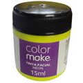 Tinta Facial Neon 15 ml Diversas Cores Cores:Amarelo