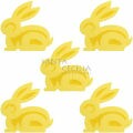 Apliques em Feltro 5 unid - Coelho - Cores Diversas